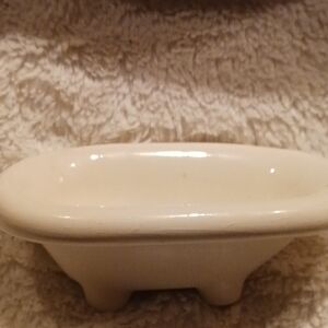 VINTAGE- Miniature Ceramic Bathtub Soap Dish